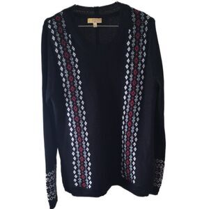 Princess Vera Wang Shimmery Black Long Sleeve Sweater